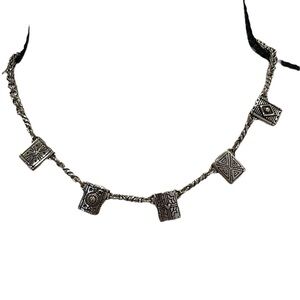 Brighton Silver Tone Turkish Delight Necklace 16-18”” Chain Heart Retired Signed